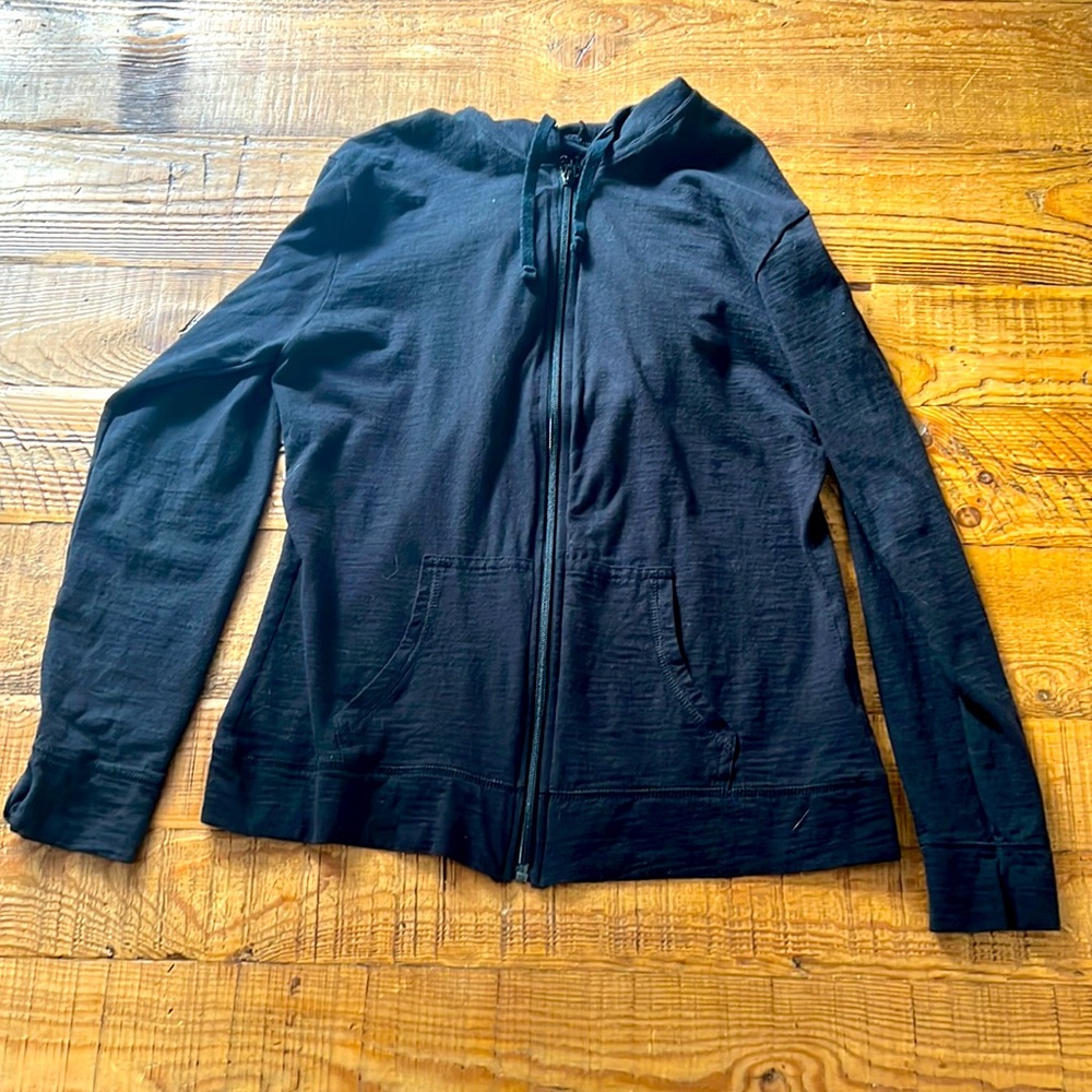 Black zip up with hood
